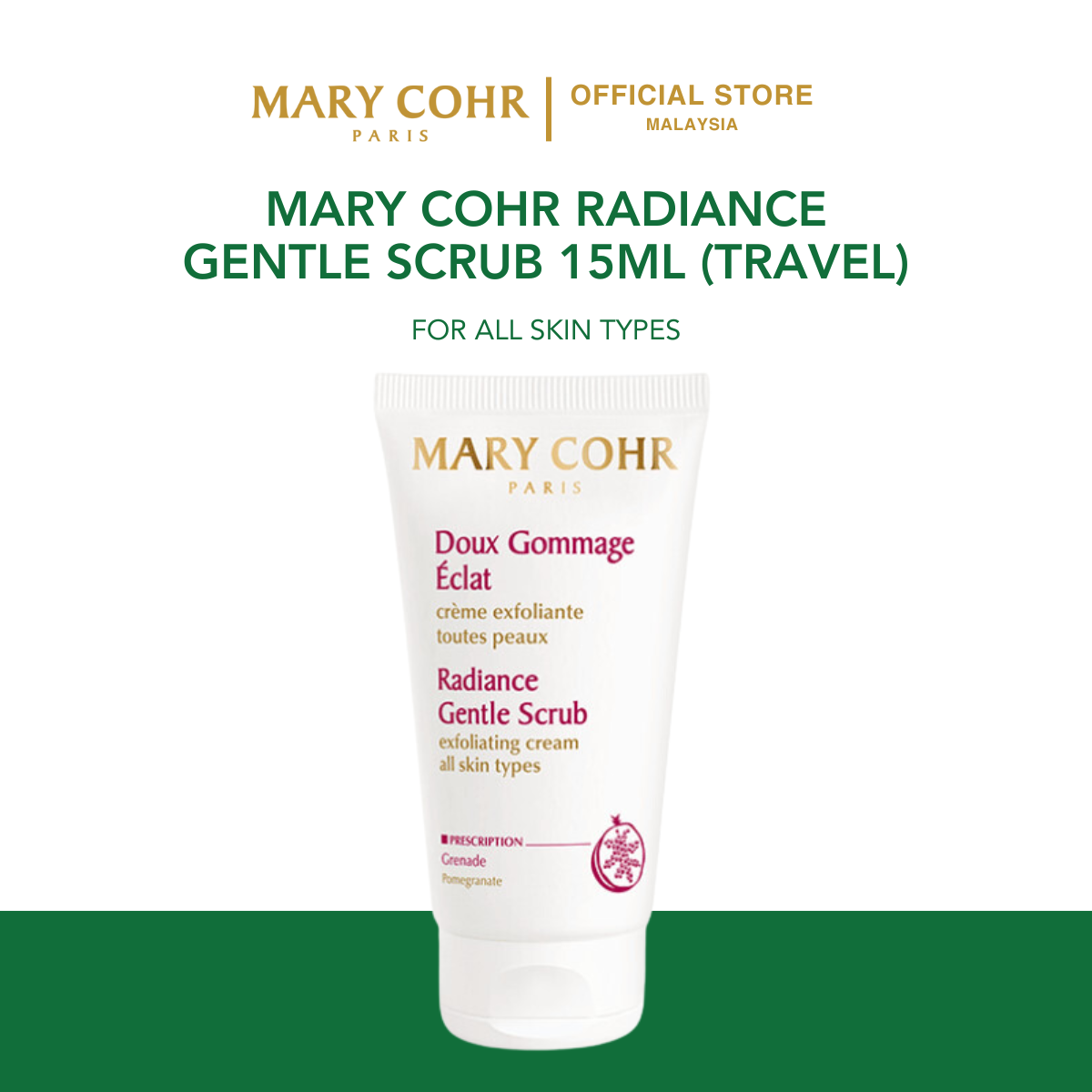 MARY COHR RADIANCE GENTLE SCRUB 15ML (TRAVEL)